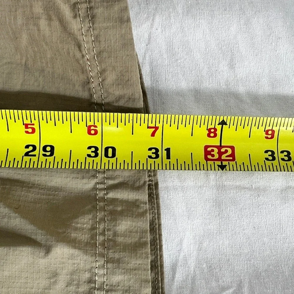 The North Face Shirt Mens 2XL Tan‎ Long Sleeve Button Up Hiking Outdoor Vented
